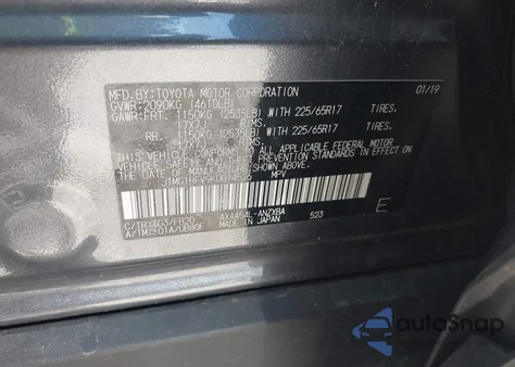 2019 Toyota Rav4 Le from USA, damaged, VIN JTMG1RFV9KD014526